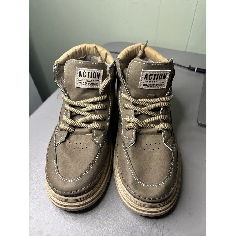 Men's Fashion Casual Shoes Men's Lace-Up High Top Fashion Sneakers
